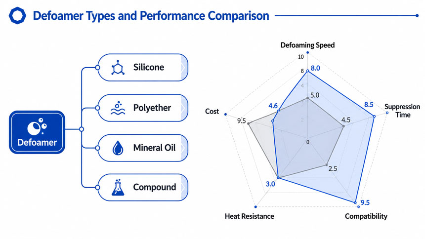 Defoamer types and performance comparison
